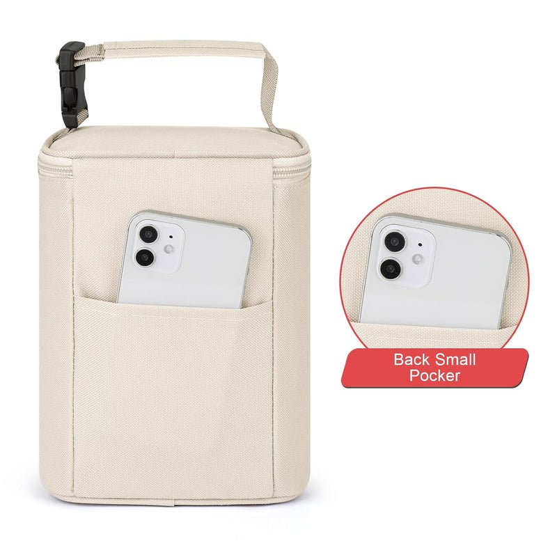 accmor حقيبة تبريد حليب الثدي، حقائب تبريد زجاجات الأطفال، حقائب تبريد معزولة للزجاجات أثناء التنقل، تتسع لـ 4 زجاجات كبيرة سعة 8 أونصات، للأمهات المرضعات، رعاية الأطفال، السفر - Image 5